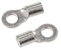 34104 TE Connectivity, SOLISTRAND Uninsulated Ring Terminal, M2.5 Stud Size, 0.26mm² to 1.65mm² Wire Size, Grey