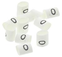 trsa-1019c10 TE Connectivity Heat Shrink Cable Markers, White, Pre-printed "0", 1 → 3mm Cable, TRSA-1019/C/1/0