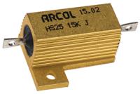 hs25-15k-j Arcol, 15kΩ 25W Wire Wound Chassis Mount Resistor HS25 15K J ±5%