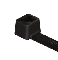 111-02660-t25ll-pa66w-bk HellermannTyton Cable Tie, , 330mm x 2.8 mm, Black Polyamide 6.6 (PA66), Pk-100
