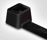 111-05000-t50r-pa66-bk HellermannTyton Cable Tie, 200mm x 4.6 mm, Black Polyamide 6.6 (PA66), Pk-100