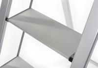 259-5114 RS PRO 4 Tread Aluminium Steps 1510mm Platform Height, Silver