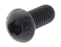 822-9120 RS PRO Black, Self-Colour Steel Hex Socket Button Screw, ISO 7380, M6 x 15mm