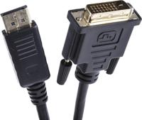 182-8787 RS PRO Male DisplayPort to Male DVI-D Dual Link, PVC  Cable, 1080p, 3m
