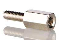 221-128 RS PRO Standoff, M3 x M3 Thread, 6mm Body, Brass, Male/Female, 8mm Stud