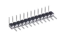 800-80-012-20-001101 Preci-Dip 800 Series Right Angle Through Hole Pin Header, 12 Contact(s), 2.54 mm Pitch, 1 Row, Unshrouded
