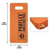 18376 Ergodyne Orange NBR Foam Kneeling Pad Resistant to Water - 8 x 18in