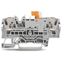 2202-1671 WAGO  TOPJOB S Series Grey, 2.5mm², 1-Level, Push In Termination, ATEX, CSA, IECEx