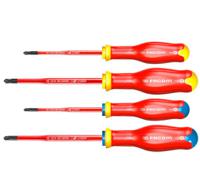 atbj4tve Facom Phillips; Pozidriv Insulated Screwdriver Set, 4-Piece