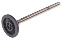 a090022 Nu-Tech Engineering M12 PA Reinforced Nylon Adjustable Foot, 600kg Static Load Capacity 10° Tilt Angle