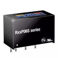 r12p06s Recom RxxP06S DC-DC Converter, 6V dc/ 167mA Output, 10.8 → 13.2 V dc Input, 1W, Through Hole, +90°C Max Temp