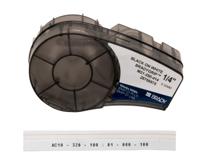 m21-250-414 Brady B-414 Black on Black on White Label Printer Tape, 3.048 m Length, 6.35 mm Width