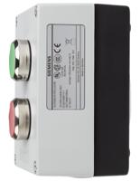3su1852-0ab00-2ab1 Siemens Enclosed Push Button - SPDT, Metal, Green, Red, IP66, IP67, IP69