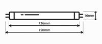 ft004germ01 UV Germicidal Lamps 4 W T5 G5 136 mm
