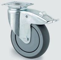 2477pjp100p50 Tente Braked Swivel Castor Wheel, 100kg Capacity, 100mm Wheel