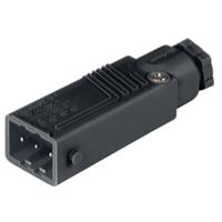 932143200-stas-3-n-v0-black Hirschmann, ST IP54 Black Cable Mount 3P + E Industrial Power Plug, Rated At 10A, 230 V, 400 V
