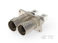 1-2394061-2 TE Connectivity PowerTube 1000 Series Straight Panel PCB Connector, 2 Contact(s), 36 mm Pitch, 1 Row, Shrouded
