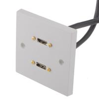 919-4090 RS PRO Single Gang 2 Way Female HDMI Faceplate
