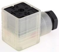 932501002-gdml-2011-led-24-gb-black Hirschmann GDML 2P+E DIN 43650 A, Female Solenoid Valve Connector with Indicator Light, 24 V ac/dc Voltage