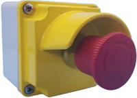 lpzm1b5p01 Lovato LPZM Series Twist Release Emergency Stop Push Button, Surface Mount, 1NC, IP66, IP67