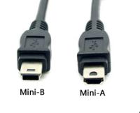 236-9084 RS PRO USB 2.0, Male Mini USB A to Male Mini USB B, 1m