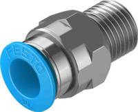 qs-14-10-50 Festo Straight Threaded Adaptor, R 1/4 Male to Push In 10 mm, Threaded-to-Tube Connection Style, 130679