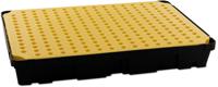893-0388 RS PRO Polyethylene Spill Tray with Grate for Industrial Storage, 100L Capacity