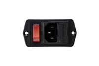 bva01z000002 Bulgin C14 Panel Mount IEC Connector Male, 10A, 250 V, Fuse Size 5 x 20mm