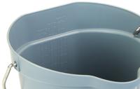 568888 6L Plastic Grey Bucket With Handle