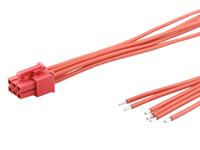 2262451064 Molex 6 Way Female Crimped Terminal to 6 Way Male Pigtail Wire to Board Cable Assembly, 600mm
