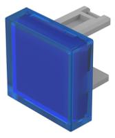 31-9536 EAO Blue Square Push Button Lens for Use with Push Button