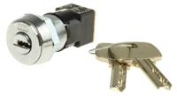 dsl-6-c-s Lorlin High Security Key Switch, DPST, 50 mA @ 250 V ac 2-Way Flat-Key