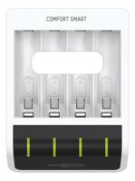 1001-0092-01 Ansmann Comfort Smart Battery Charger For NiMH AA, AAA 4 Cell 1.2V 400mA, Batteries Included
