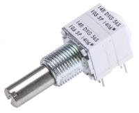 14820f0gjsx13103ka Vishay 148 10kΩ Rotary Potentiometer 2-Gang, Panel Mount (Through Hole), 14820F0GJSX13103KA