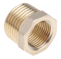 203-9038 RS PRO Threaded Fitting, Straight Reducer Bush, Male BSP 1/2in to Female BSP 3/8in