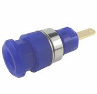 280-083 RS PRO Blue Female Banana Connector, 2mm Connector, 10A, 600V, Gold Plating