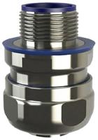lpc32-m32-c-fg Flexicon External Thread Fitting, Conduit Fitting, 32mm Nominal Size, M32, 316 Stainless Steel IP66, IP67, IP68, IP69