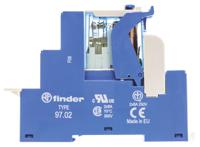 4c0290240050spa Finder 4C Series Interface Relay, DIN Rail Mount, 24V dc Coil, DPDT, 2-Pole