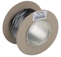 175-7478 Staubli Black 1 mm² Hook Up Wire, 17 AWG, 259/0.07 mm, 25m, PVC Insulation