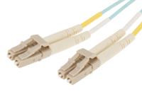121-3934 RS PRO LC to LC Duplex Multi Mode OM4 Fibre Optic Cable, 900μm, Blue, 2m