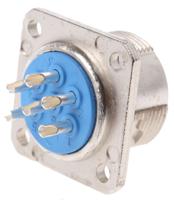 5360-060-06 Jaeger Circular Connector, 6 Contacts, Panel, Standard Connector, Male, IP50, IP54