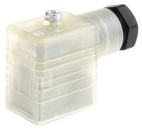 933642100-gml-209-nj-gb1-led-24-black Hirschmann GML 2P+E DIN 43650 B, Female Solenoid Valve Connector with Indicator Light, 24 V ac/dc Voltage