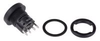 76-9116439088 ITW Switches 76-91 Series Push Button Switch, Momentary, Panel Mount, 22.5mm Cutout, SPDT, Clear LED, 250V ac, IP67