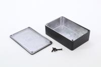 1590b3bk Hammond 1590 Series Die Cast Aluminium Alloy Enclosure, IP54, 116 x 77 x 38mm