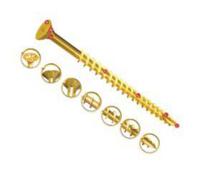 zzv60236ce UNIFIX VORTEX Pozidriv Countersunk Steel Wood Screw, Yellow Passivated, Zinc Plated, 5mm Thread, 50mm Length