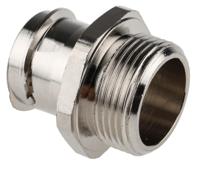 7tca296020r0194-sp25m25a Adaptaflex Straight, Conduit Fitting, 25mm Nominal Size, M25, Brass, Silver IP54 rating