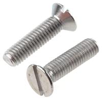 527-296 RS PRO Slot M5 Countersunk A2 304 Stainless Steel Machine Screws DIN 963 x 20.0mm
