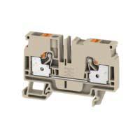 1992110000 Weidmuller  A Series Beige, 6mm², Single-Level, Push In Termination