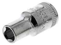 6700sm-55 Bahco 1/4 in Drive 5.5mm Standard Socket, 6 point, 24.7 mm Overall Length