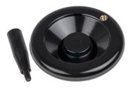 161-2019 RS PRO Black Phenoplast, Vegetal Fibre Reinforced Hand Wheel, 120mm diameter